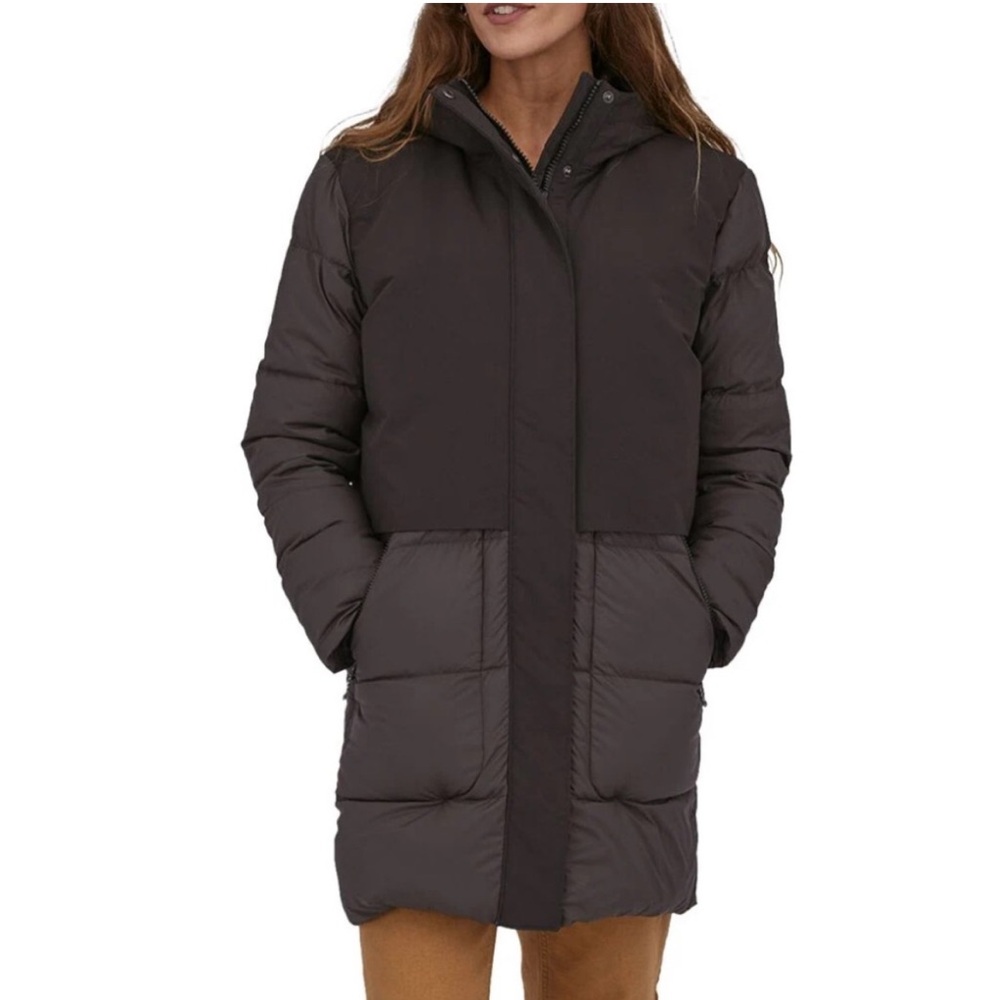Like New Patagonia Silent Down Hybrid Parka - sz XL, Black